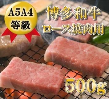 A5A4等級 博多和牛ロース焼肉用 500g 【博多和牛 和牛 牛 肉 お肉 ロース 焼肉 焼き肉 家庭用 贅沢 人気 食品 オススメ 送料無料 福岡県 筑前町 CK017】