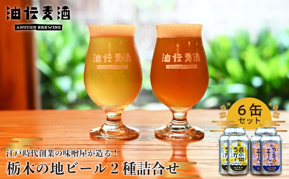 江戸時代創業の味噌屋が造る！栃木の地ビール２種詰合せ 【6缶セット】【お酒 さけ 人気 おすすめ 送料無料 ギフト】