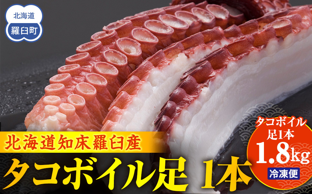 こんなでっかいタコみたことない(ボイル足1本) 北海道 海産物 魚介類 魚介 生産者 支援 応援