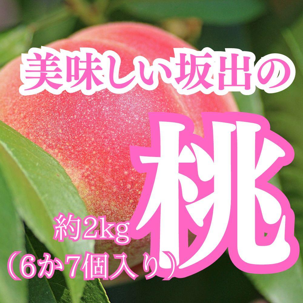 美味しい坂出の桃　約2kg（6～7個）