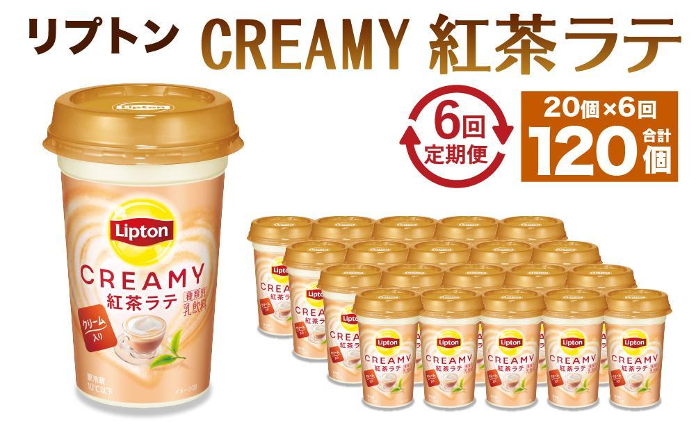 森永乳業 リプトン CREAMY紅茶ラテ 240ml× 20個 （定期便）2ヶ月間に1回 年6回の定期便