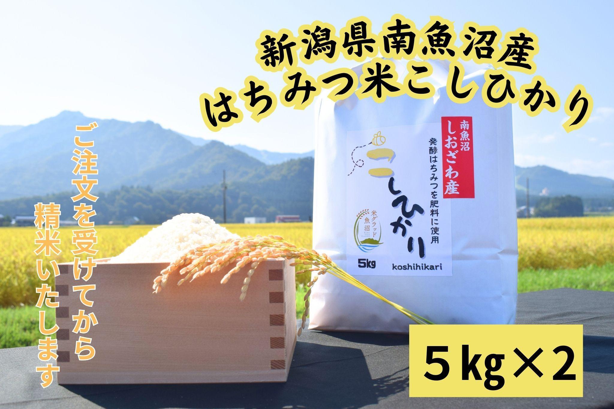 新潟県南魚沼産（塩沢地区）はちみつ米コシヒカリ&nbsp;10kg※蜂蜜発酵液肥料栽培
