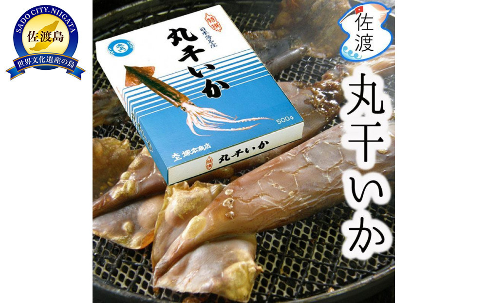 佐渡島産 丸干しいか 500g 朝獲れ 【冷凍便】