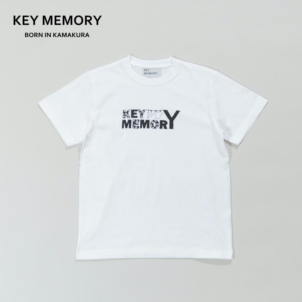 《0》【KEYMEMORY 鎌倉】フラワーロゴTシャツ WHITE