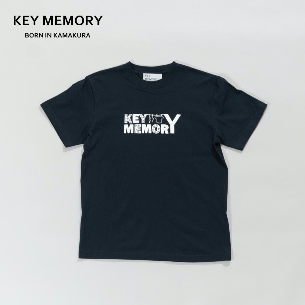 《0》【KEYMEMORY 鎌倉】フラワーロゴTシャツ NAVY