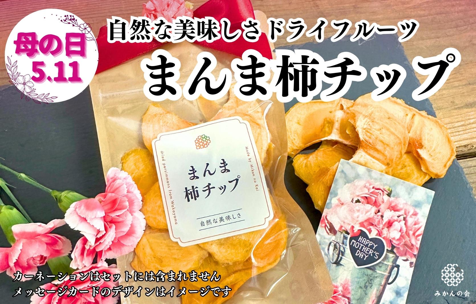 【母の日ギフト】まんま柿チップ 200g (40g × 5袋) ドライフルーツ  和歌山県産 果物使用 国内製造 【みかんの会】