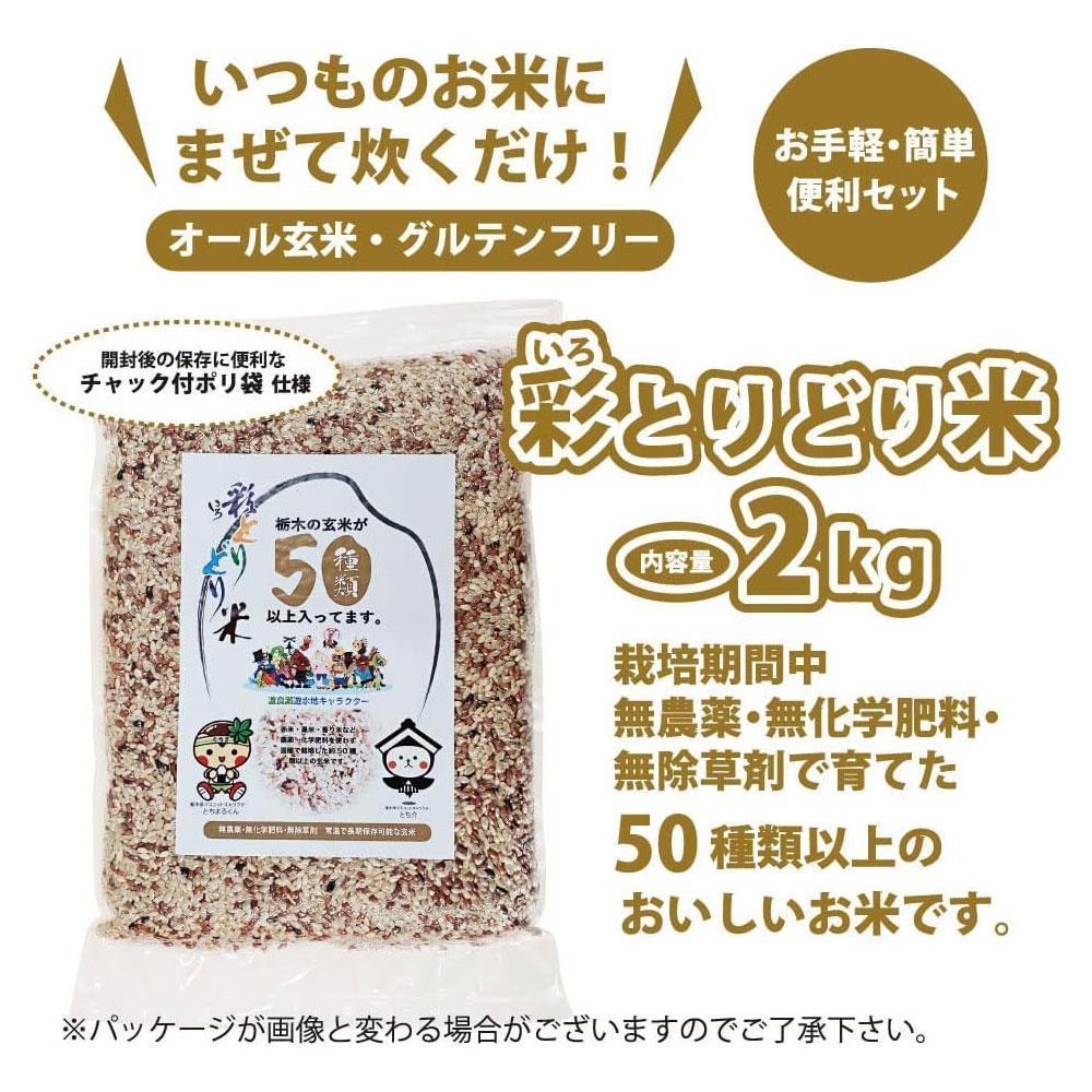 渡良瀬の稔り 発芽する玄米 「彩とりどり米」（ 雑穀 玄米 2kg ) | 15