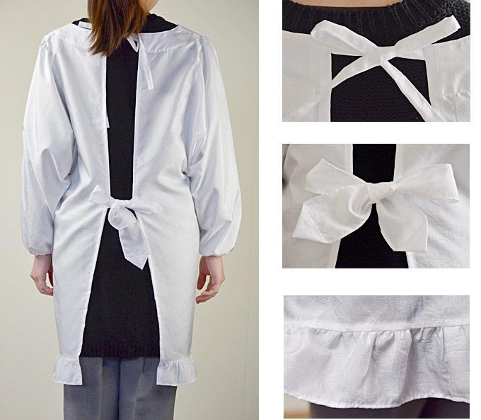 おけい⭐️ANLICO・素敵な割烹着／エプロン／白／美品 白割烹着 撥水 富士絹エプロン | JTBのふるさと納税サイト [ふるぽ]