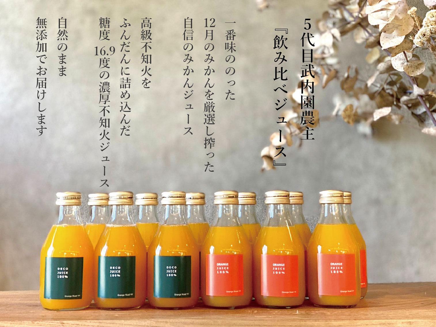 ジュース飲み比べセット 不知火ジュース みかんジュース 各6本