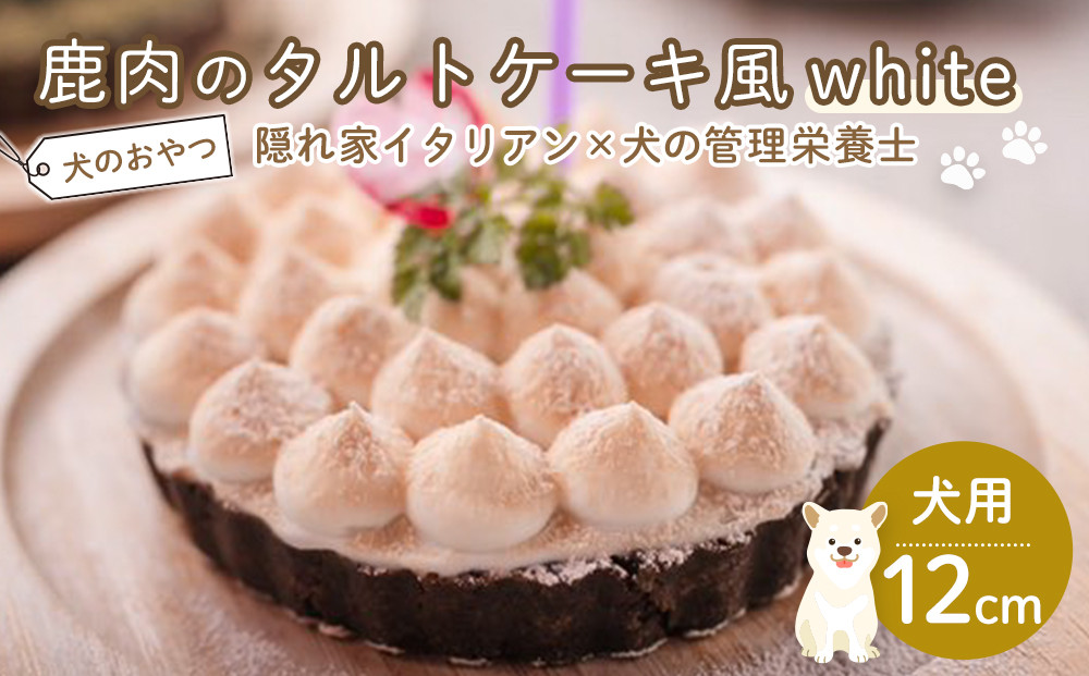 鹿肉のタルトケーキ風white（犬用）12cm【ペットフード&nbsp;ペット&nbsp;動物&nbsp;犬&nbsp;餌&nbsp;エサ&nbsp;小型犬&nbsp;愛犬&nbsp;愛犬家&nbsp;愛犬用&nbsp;おやつ&nbsp;デザート&nbsp;手作り&nbsp;タルト&nbsp;ケーキ&nbsp;鹿肉&nbsp;鹿&nbsp;肉&nbsp;&nbsp;健康&nbsp;おやつ&nbsp;犬用&nbsp;ペット用&nbsp;ご褒美&nbsp;福岡県&nbsp;筑前町&nbsp;ふるさと納税&nbsp;冷凍&nbsp;送料無料&nbsp;CH021】