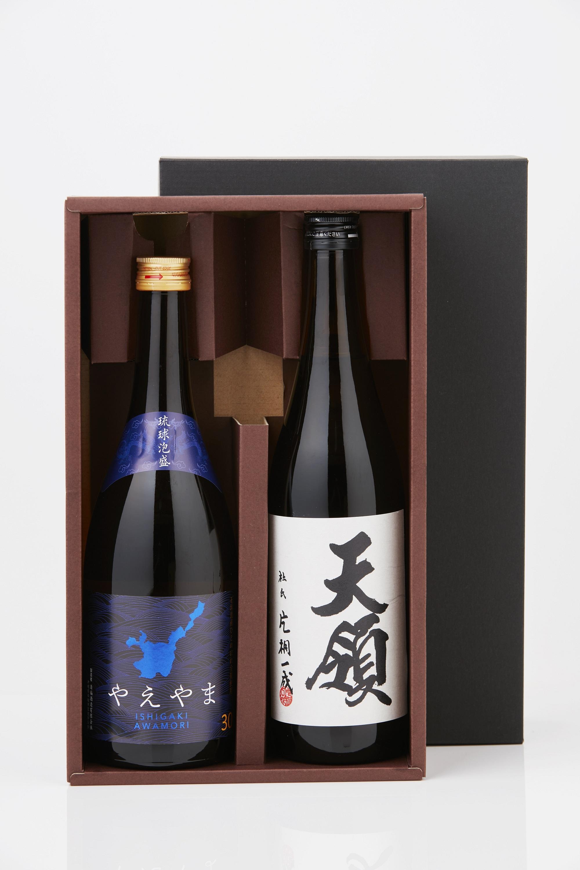 天領酒造 米焼酎 天領 25% & 請福酒造 琉球泡盛 やえやま 30% 本格焼酎 & 琉球泡盛 720ml 2本セット 発売元 株式会社片山