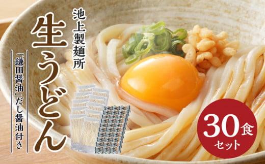 本家　池上製麺所　生うどん30食（鎌田醤油付）