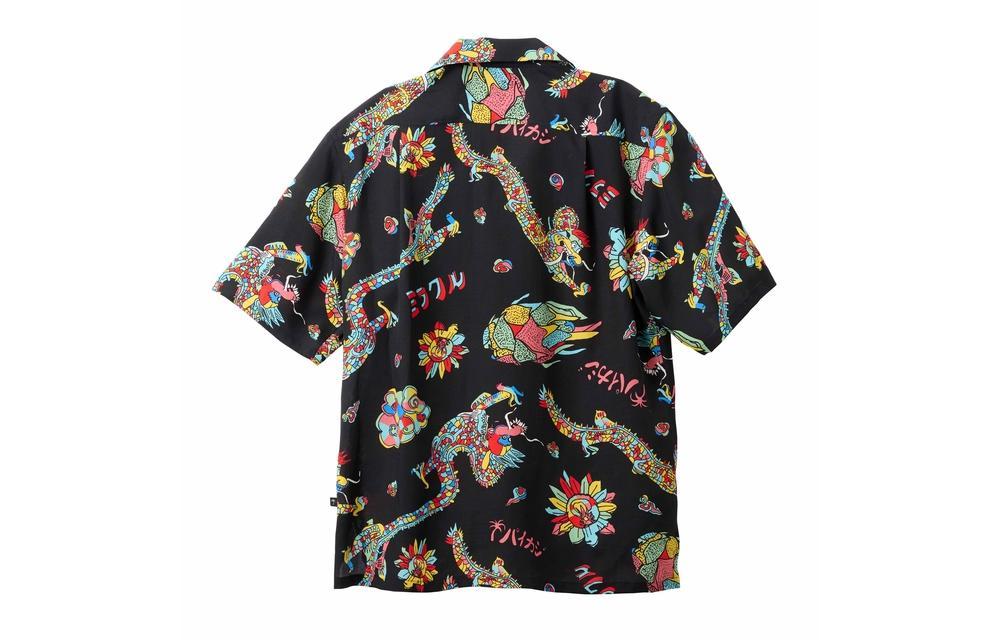 90s▽Riviera フラガール 長袖アロハシャツ レーヨン L-XLブラック PARADISEFOUNDの長袖アロハシャツ1ページ目 | アロハシャツの専門店