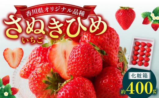 さぬきひめ いちご 化粧箱 約400g【2024-11月上旬～2025-1月下旬配送】