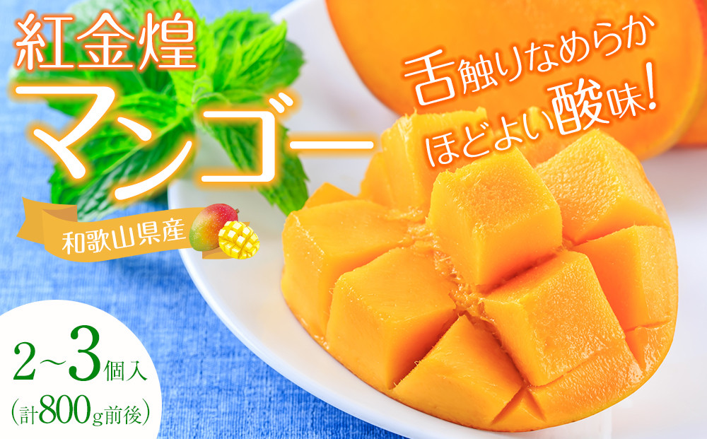 紅金煌&nbsp;マンゴー&nbsp;2~3個&nbsp;入り&nbsp;合計&nbsp;800g前後