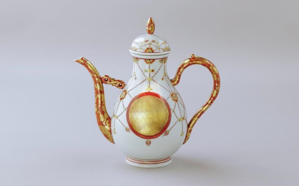 叶松谷】赤絵金襴手瓔珞コーヒーセット | JTBのふるさと納税サイト