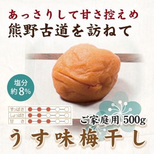 【ご家庭用】紀州南高梅 うす味梅 500g 【US32】【準備でき次第、順次発送】