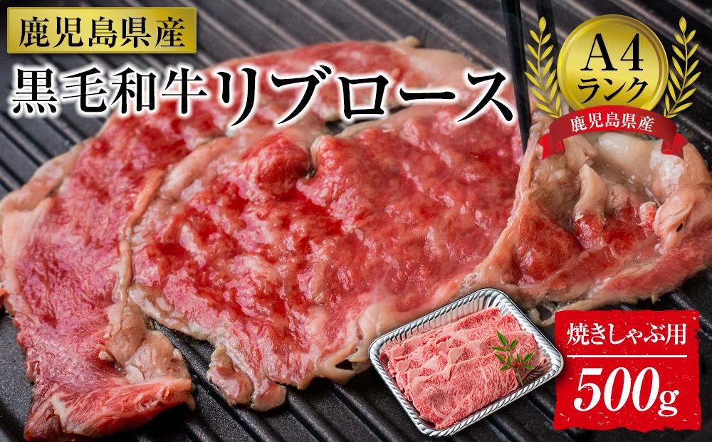 ＜A4ランク＞鹿児島県産黒毛和牛リブロース焼きしゃぶ用(500g)【牛肉 黒毛和牛 和牛 牛 肉 リブ リブロース ロース しゃぶしゃぶ おかず 冷凍 国産 九州産 鹿児島県産 人気 食品 お祝い ギフト おすすめ 鹿児島県 種子島 中種子町 ふるさと納税 送料無料 BH03】