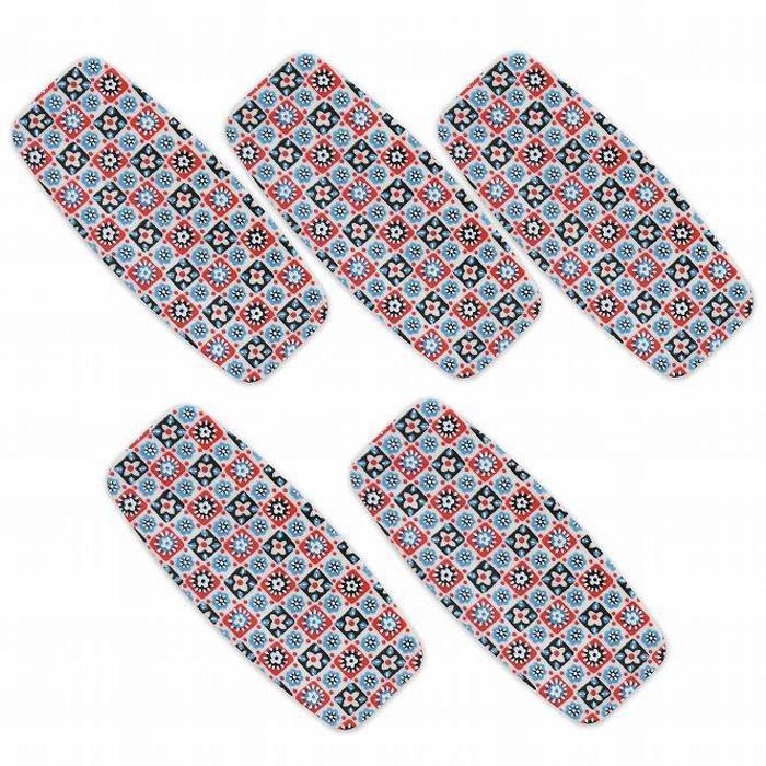 友禅和紙おしぼりトレー&nbsp;5枚セット&nbsp;花入り格子&nbsp;タツクラフト&nbsp;【Tk30】