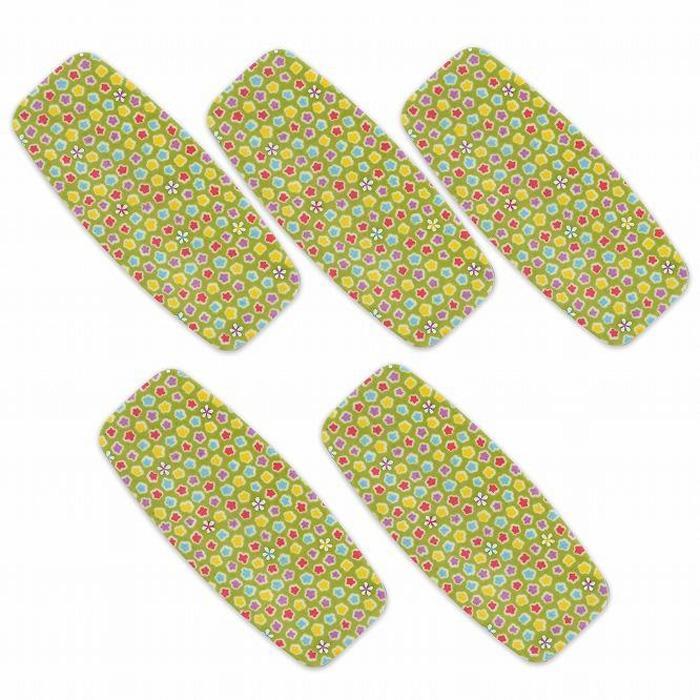 友禅和紙おしぼりトレー&nbsp;5枚セット&nbsp;桜&nbsp;金平糖&nbsp;緑&nbsp;タツクラフト&nbsp;【Tk32】