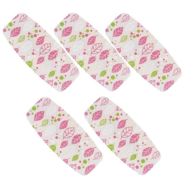 友禅和紙おしぼりトレー&nbsp;5枚セット&nbsp;スプリングリーフ&nbsp;ピンク&nbsp;タツクラフト&nbsp;【Tk38】