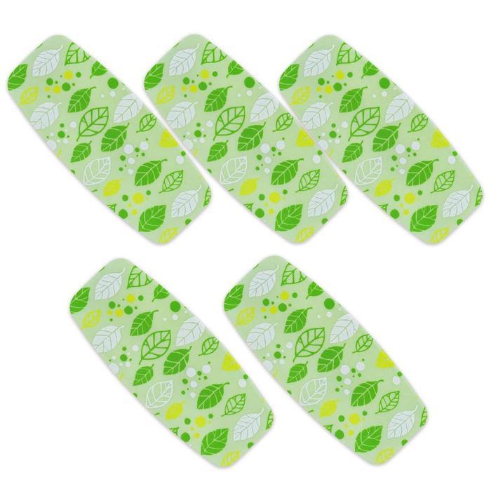 友禅和紙おしぼりトレー&nbsp;5枚セット&nbsp;サマーリーフ&nbsp;グリーン&nbsp;タツクラフト&nbsp;【Tk39】