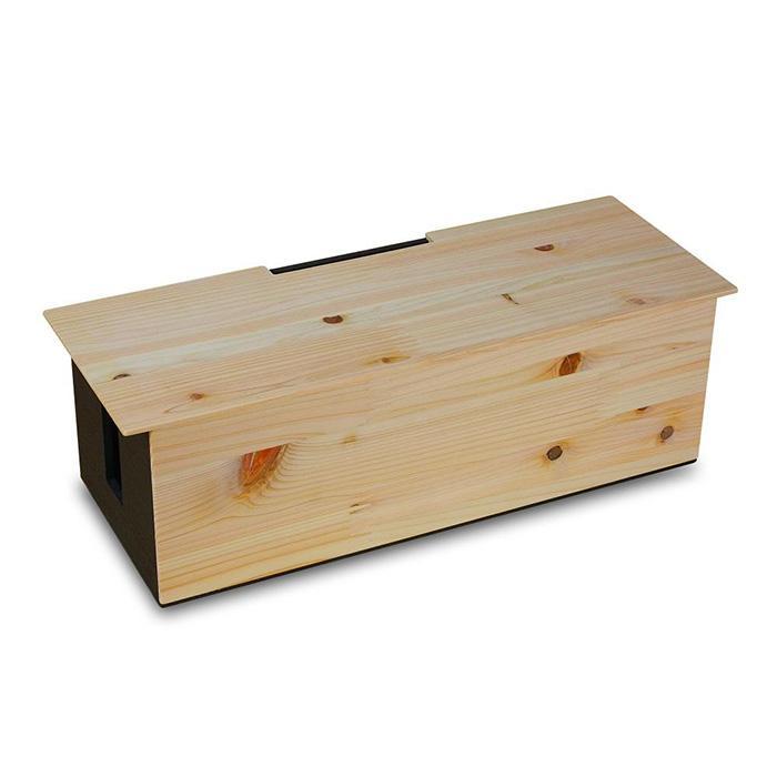 タツクラフト&nbsp;ひのき張り&nbsp;ケーブルBOX&nbsp;L&nbsp;【Tk278】