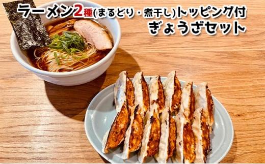 ラーメンABE’ｓ ラーメン２種 (まるどり・煮干し) トッピング付 ぎょうざセット 有名店 冷凍 詰め合わせ 食べ比べ  アベズ 【配送不可：離島】