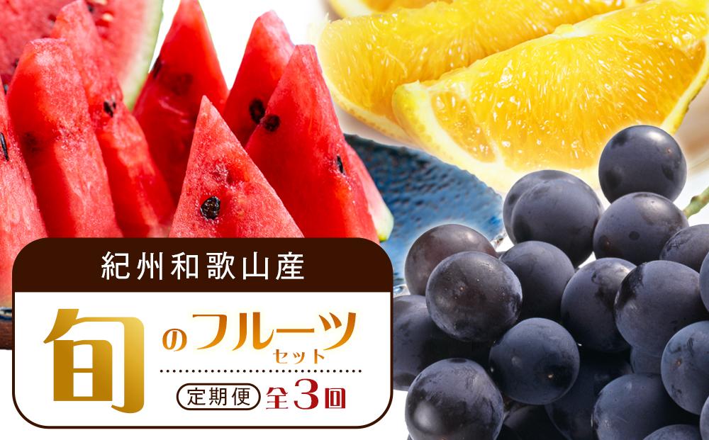 【6・7・9月 全3回】紀州和歌山産旬のフルーツセット（スイカ・バレンシア・巨峰）【UT94】