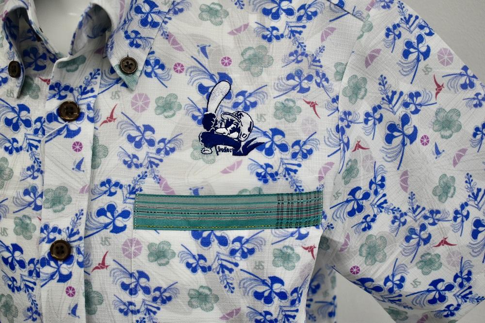 ホワイト/S】東京ヤクルトスワローズ浦添協力会オリジナルかりゆし