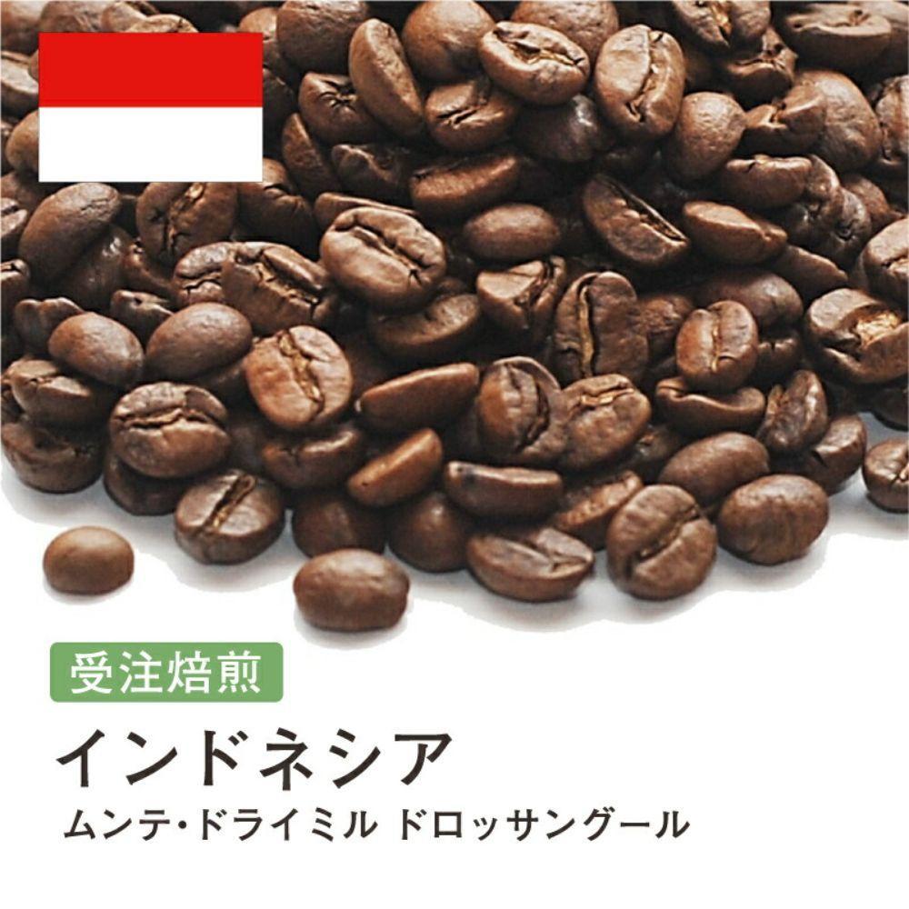 コーヒー豆 #247 インドネシア ムンテ・ドライミル ドロッサングール 受注焙煎！310g 珈琲豆  自家焙煎