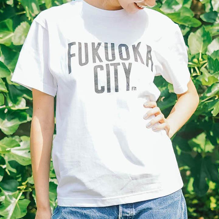 FUKUOKA CITY T-shirt（フクオカシティTシャツ）ホワイト・Mサイズ