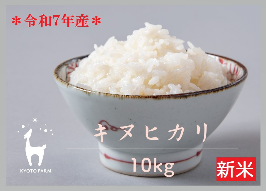 【新米先行受付】【京都ファーム】令和7年産 京都ファームのキヌヒカリ 精米10kg ［ 京都 京北産 きぬひかり 人気 おすすめ 米 コメ おこめ お取り寄せ 通販 送料無料 ふるさと納税 ］