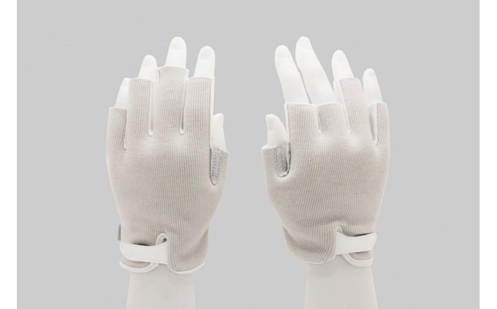 PCワーク向けグローブ Wearable Workspace Glove (サイズM×ライトグレー)