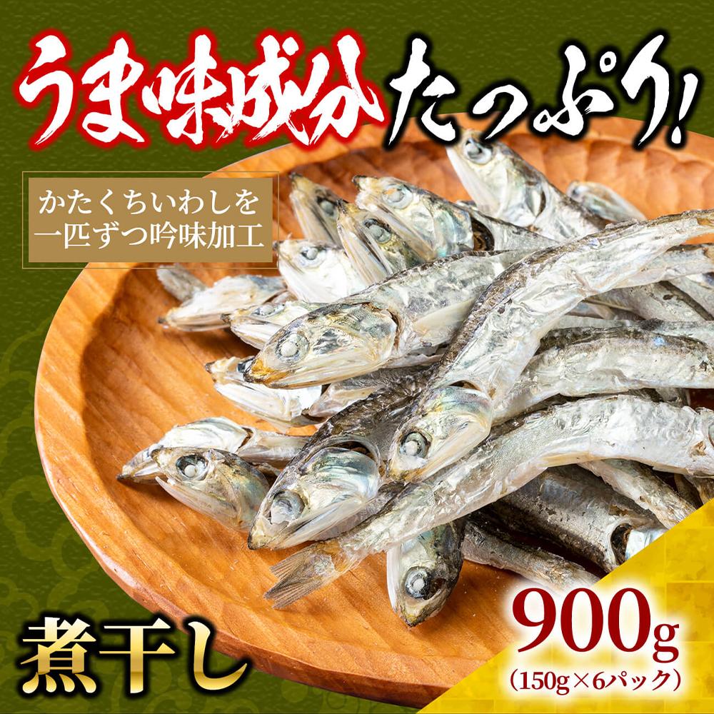 煮干し 900g(150g×6)【小分け セット いわし 鰯 カタクチイワシ 人気 出汁 おやつ おつまみ 香川県 さぬき市】