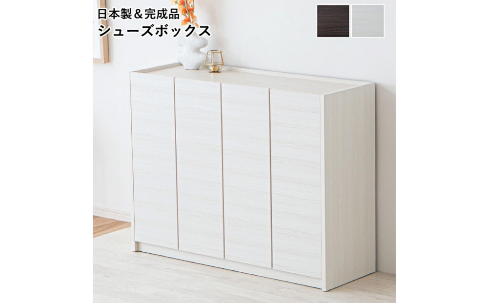 玄関収納&nbsp;多目的収納&nbsp;120&nbsp;ロータイプ&nbsp;ホワイト&nbsp;シューズボックス&nbsp;靴箱&nbsp;食器棚&nbsp;シンプル&nbsp;開き扉&nbsp;可動棚&nbsp;収納棚&nbsp;水洗い可能棚板&nbsp;耐水&nbsp;大川&nbsp;家具