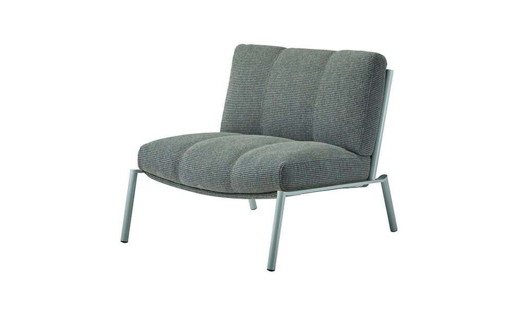 ラウンジチェア&nbsp;ISLE（フレームグリーン）LSE-GN_04369　【グリーン】