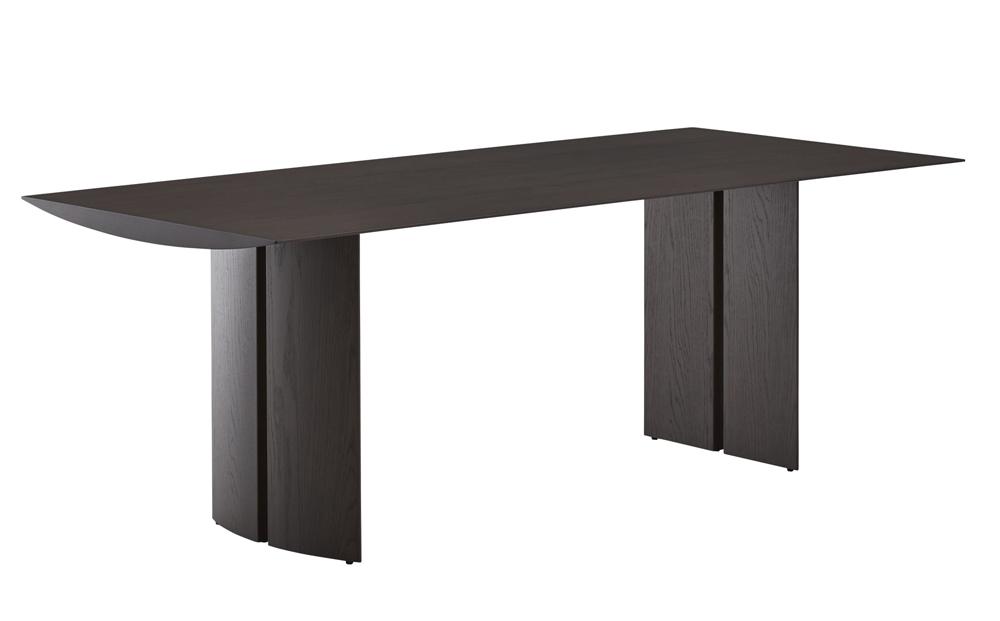 木製ダイニングテーブル TAVOLO NAVEes 幅200cm【arflexーアルフレックスー】_チャコールグレー_04427