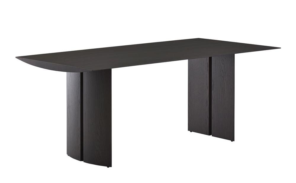 木製ダイニングテーブル TAVOLO NAVEes 幅180cm【arflexーアルフレックスー】_チャコールグレー_04431