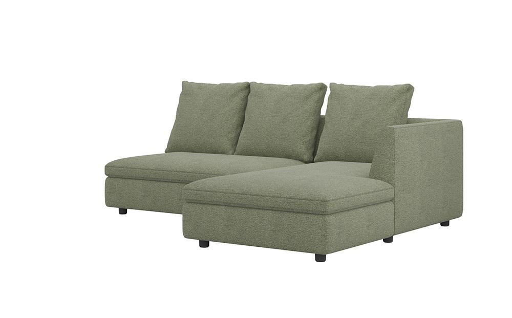 L字型ソファ向右シェーズロング&nbsp;SONA〈DUO〉幅214cm【arflexーアルフレックスー】_04432　【ライトブラウン】