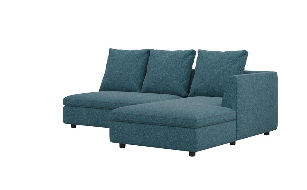 L字型ソファ向右シェーズロング&nbsp;SONA&nbsp;DUO&nbsp;幅214cm【arflexーアルフレックスー】_04434　【ブルー】