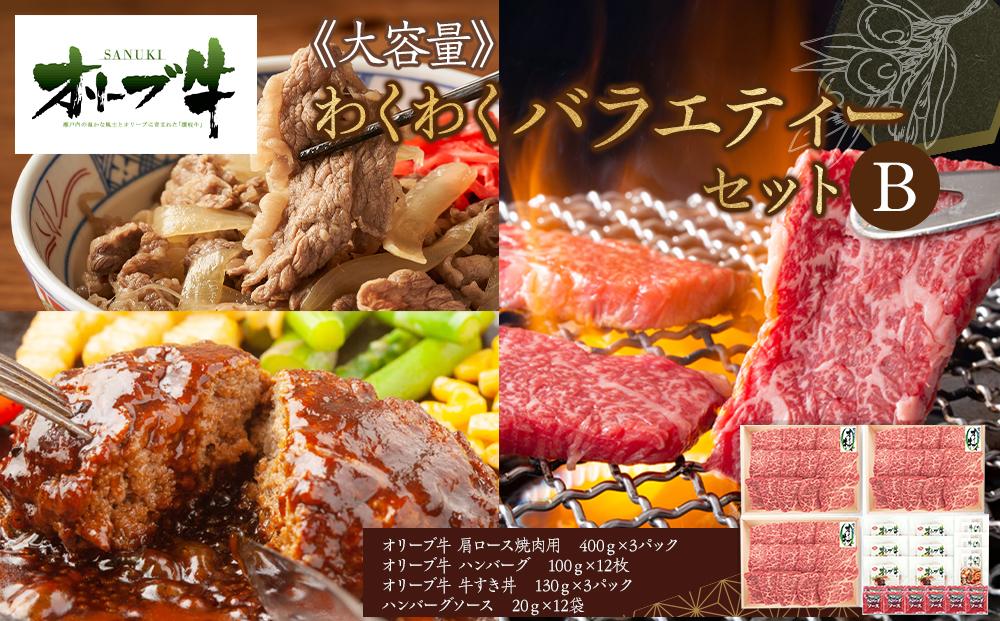 ≪大容量≫オリーブ牛　わくわくバラエティーセットB　