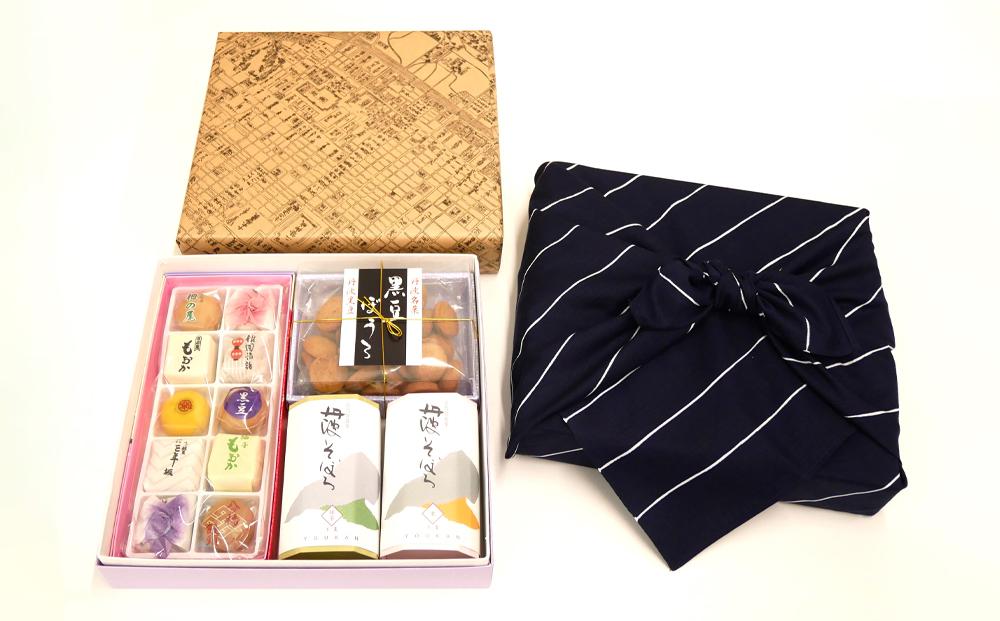 【伊勢源六たちばなや】きれいどころ&nbsp;詰合せ&nbsp;「京風呂敷・コトノワ&nbsp;インディゴブルー」