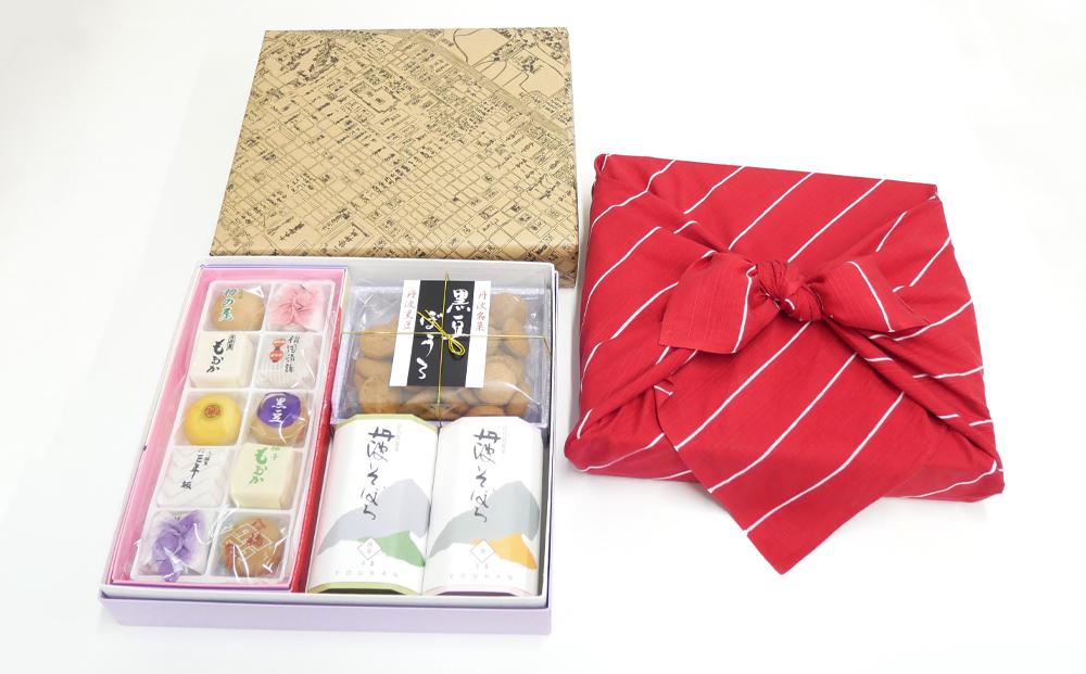 【伊勢源六たちばなや】きれいどころ&nbsp;詰合せ&nbsp;「京風呂敷・コトノワ&nbsp;レッド」