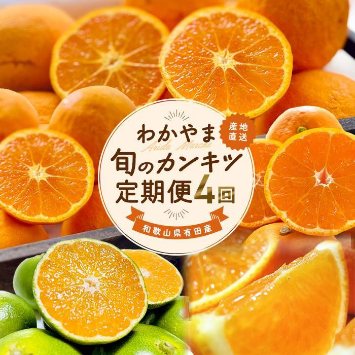 ［家庭用 訳あり］わかやま旬のカンキツ定期便[M] 全４回 3・5・9・11月発送［MS96］