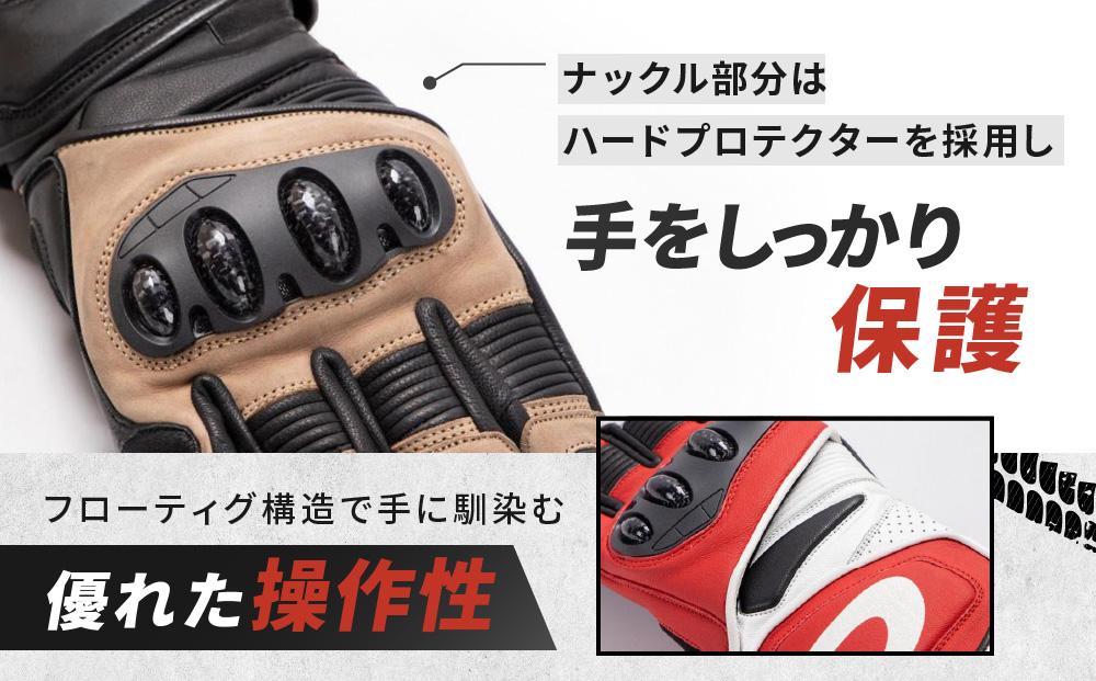 デグナー】レーシンググローブ ブラック－ブラック[RG-11]【サイズL