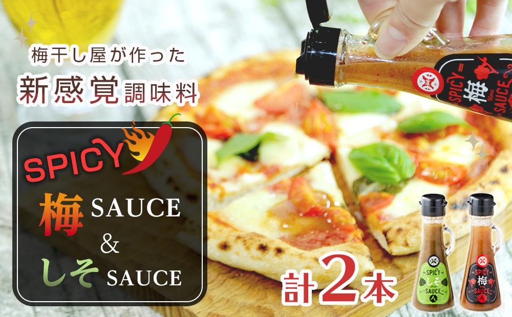 SPICY梅SAUCE＆SPICYしそSAUCE2本セット(各1本)&nbsp;【梅干し屋が作った新感覚調味料】