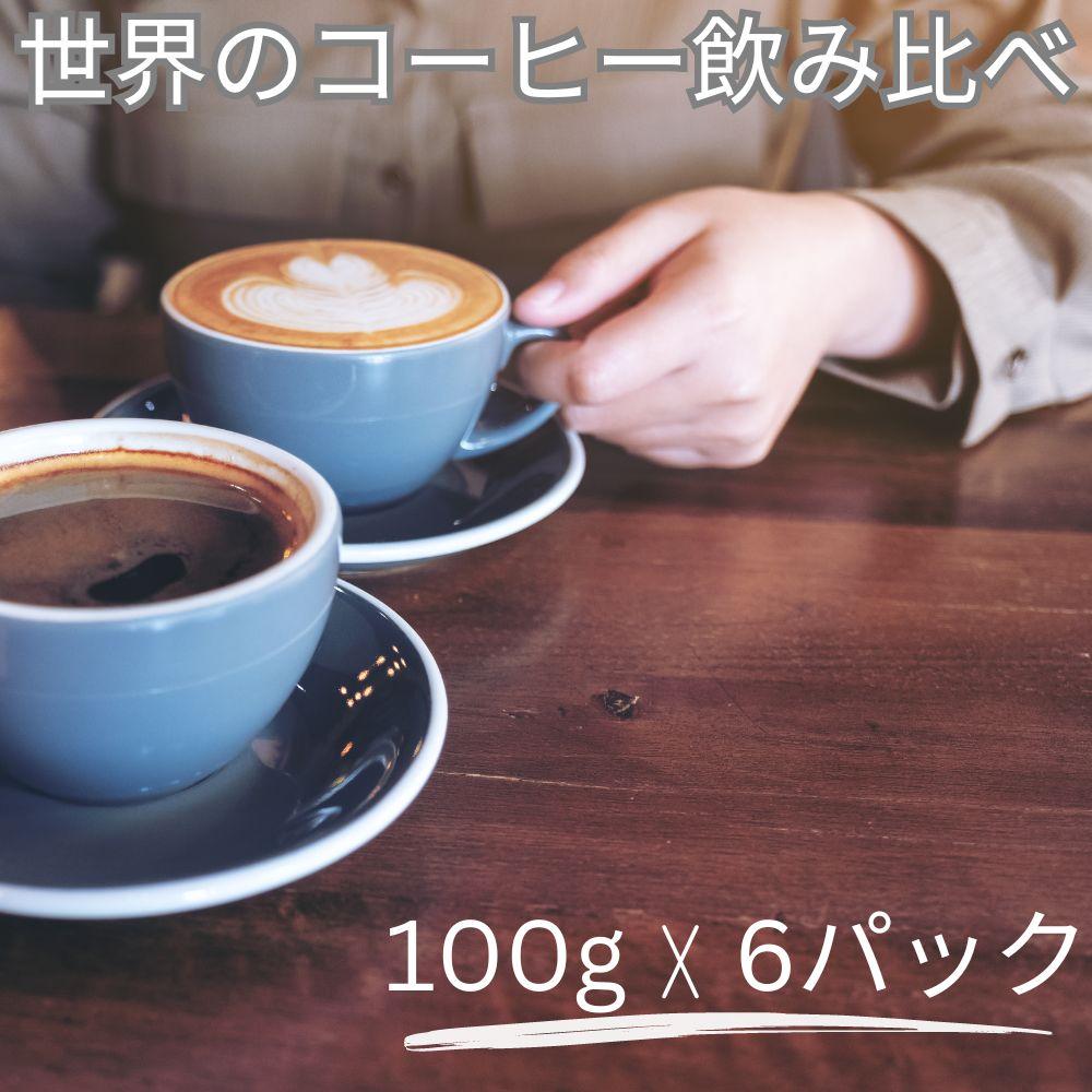 [豆]コーヒー豆 100g×6種類セット 合計600g 注文後焙煎 