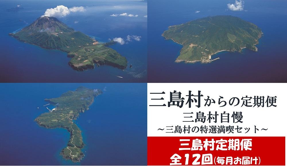 【ふるさと納税】【定期便/全１２回】三島村自慢　三島村の特産満喫セット