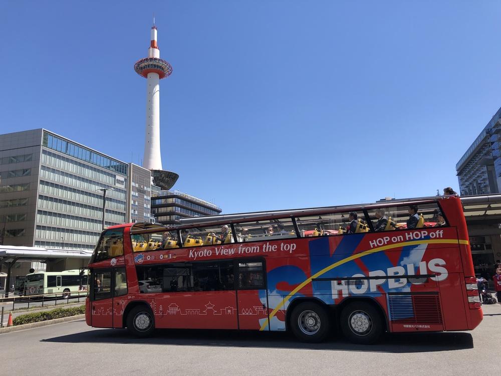 「乗り降り自由！京都の主要な観光地を巡る周遊パス」スカイホップバス（Sky Hop Bus）大人1日券